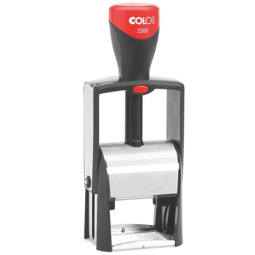 Tekststempel Colop Heavy Duty 2300 Classic Line personaliseerbaar rood-0