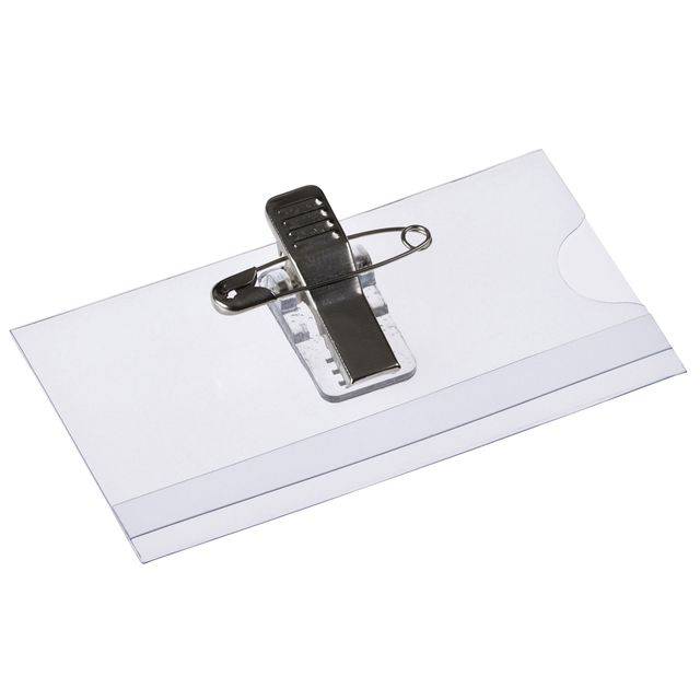 Badge Europel met clip en speld 75x40mm 24st-0