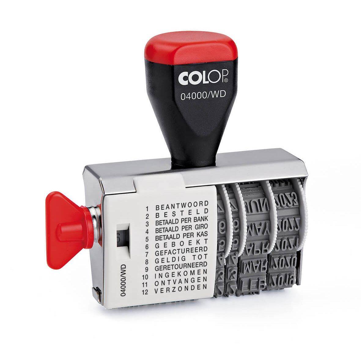 Colop 9004362327097 Colop - Stempel 04000wd 12 teksten-0