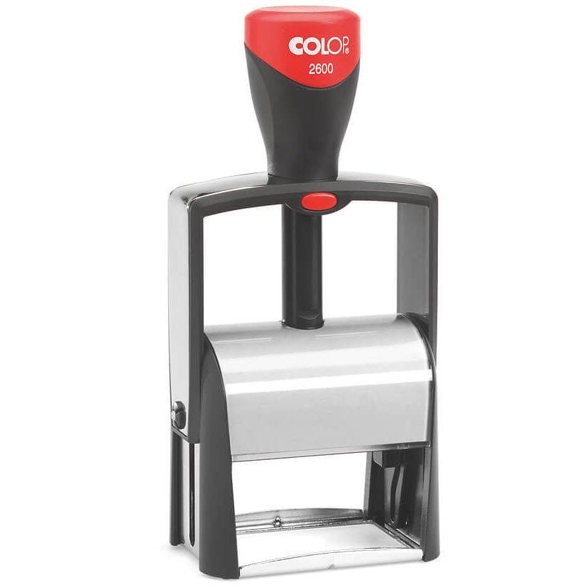 Tekststempel Colop Heavy Duty 2600 Classic Line personaliseerbaar rood-0
