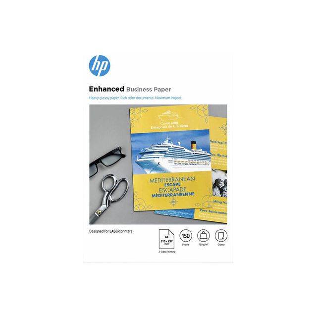 Fotopapier laser HP CG965A 150gr A4 glans wit 150vel-5