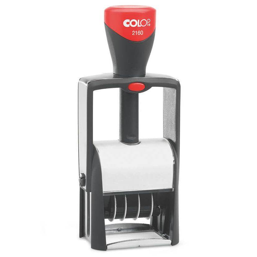 Woord-datumstempel Colop Heavy Duty 2160 Classic Line personaliseerbaar rood-0