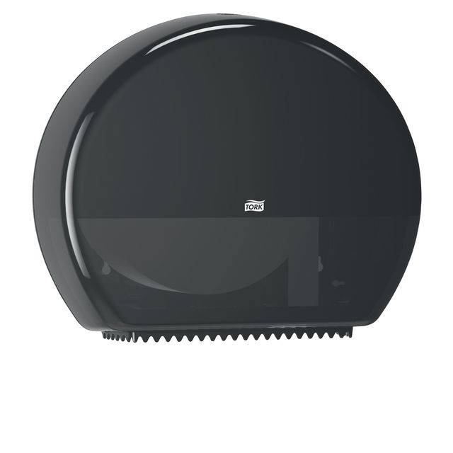 Toiletpapierdispenser Tork T1 Elevation jumbo zwart 554008 | 65 stuks-0
