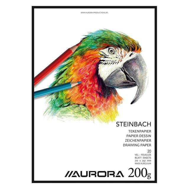 Aurora 5411028073528 Aurora - Tekenblok a4 20 vel 200gr steinbach-0