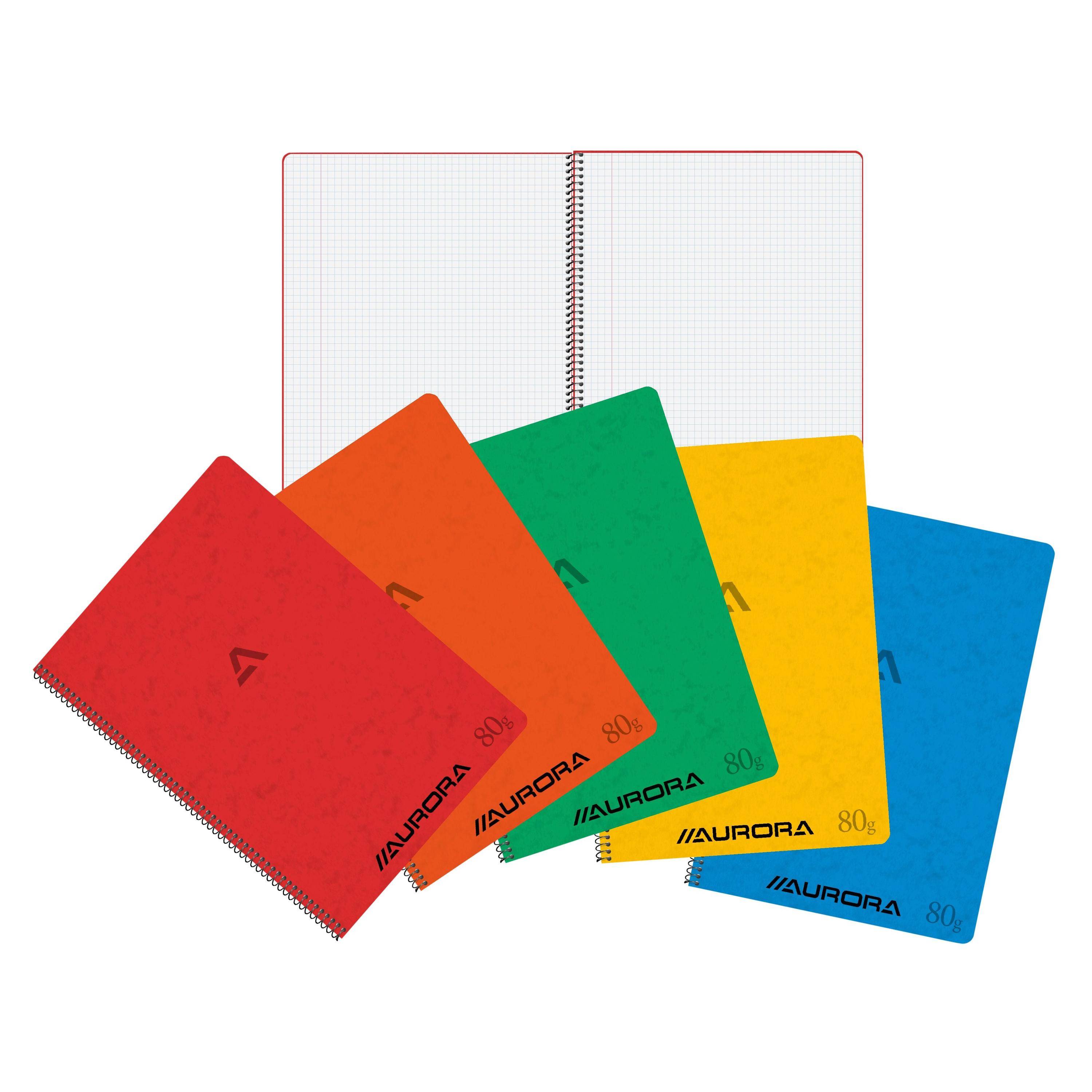 Aurora 5411028020157 Aurora - Schrift a4 ruit 5x5mm 120pag 80gr ass-0