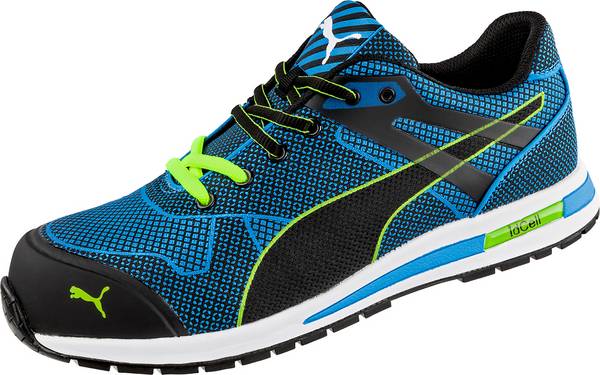Puma werkschoenen - Blaze Knit - S1P laag - blauw - maat 43