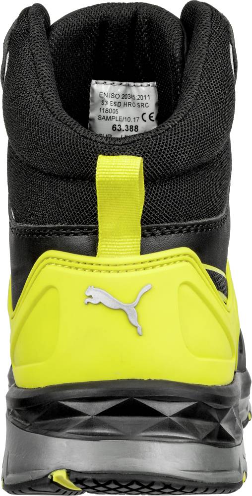 Puma VELOCITY 2.0 YELLOW MID S3 ESD SRC black/yellow 44-1