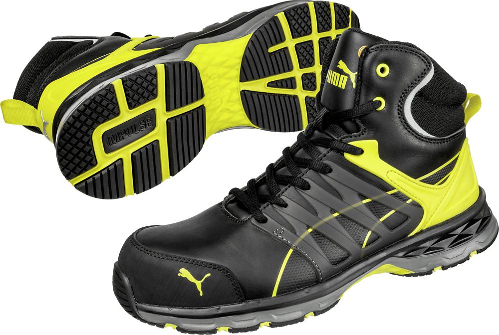 Puma VELOCITY 2.0 YELLOW MID S3 ESD SRC black/yellow 44-4