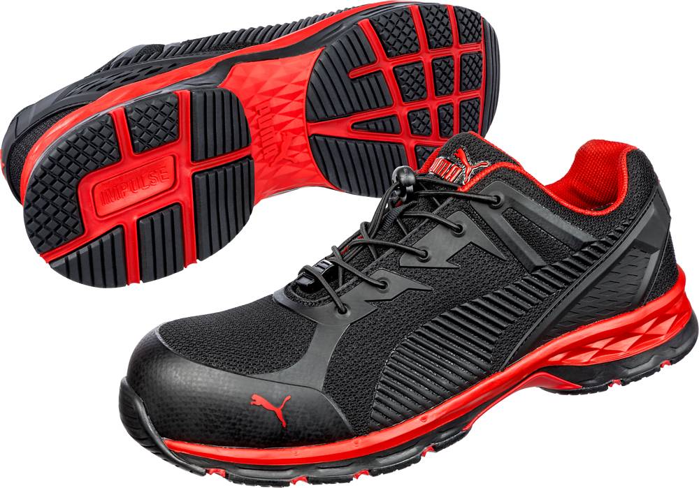 Puma FUSE MOTION 2.0 RED LOW S1P ESD SRC black/red 44-4