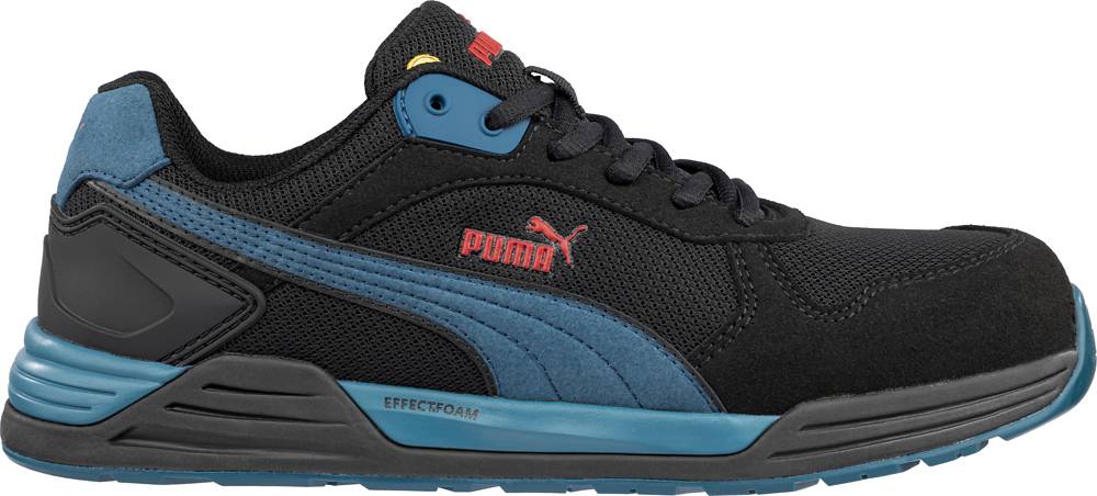 Puma FRONTSIDE BLK/BLUE LOW S1P ESD SRC black/blue 43-0