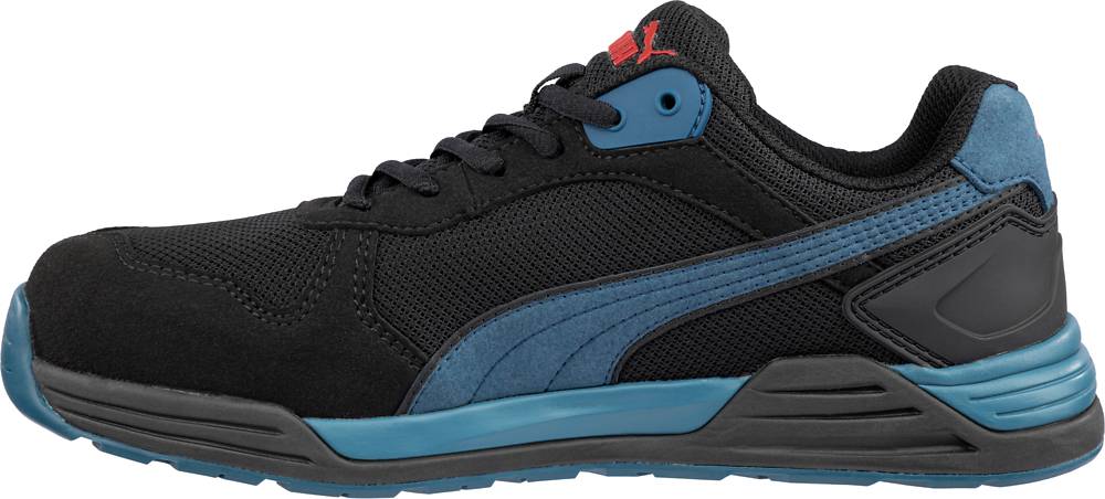 Puma FRONTSIDE BLK/BLUE LOW S1P ESD SRC black/blue 43-1