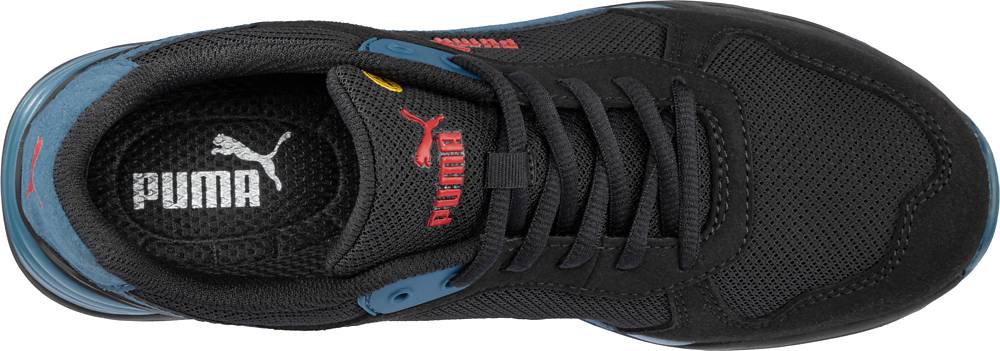 Puma FRONTSIDE BLK/BLUE LOW S1P ESD SRC black/blue 43-3