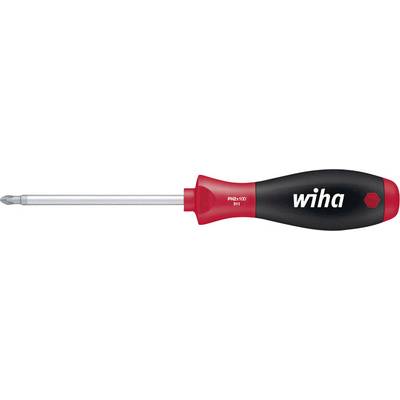 Kruiskopschroevendraaier met rode handgreep en de opdruk 'wiha'.