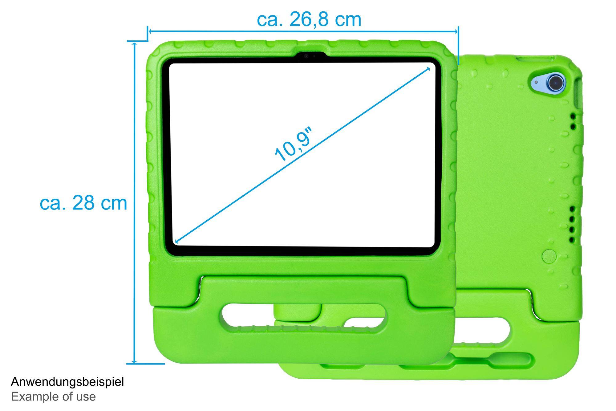 Good Connections iPad 10.9" (10e generatie) tablethoes groen-3
