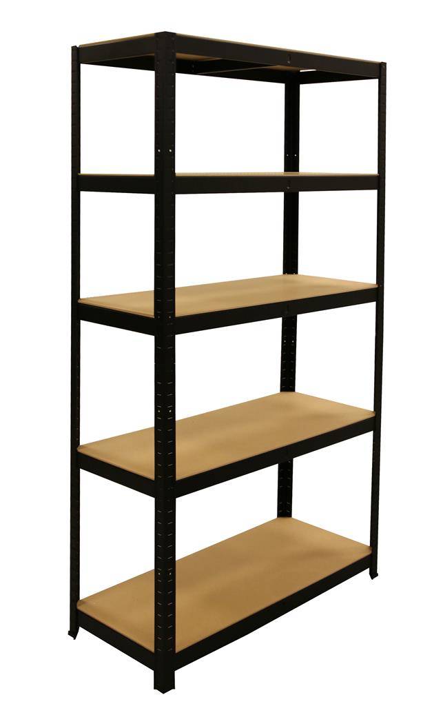 ERRO Stellingkast zwart - Metalen opbergrek - 180x90x40-0
