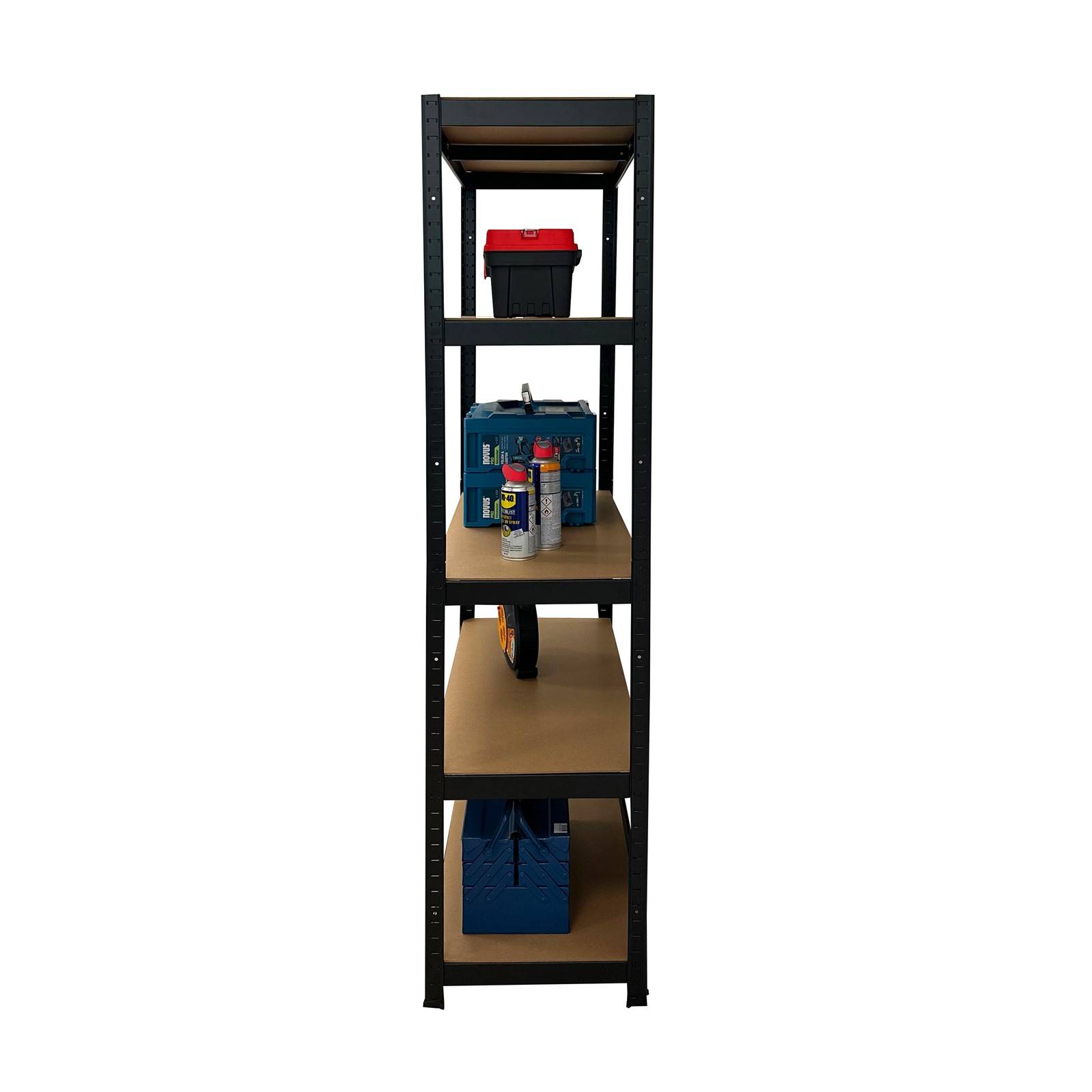 ERRO Stellingkast zwart - Metalen opbergrek - 180x90x40-2