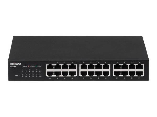 Edimax GS-1024 netwerkswitch Gigabit Ethernet (10/100/1000) Zwart