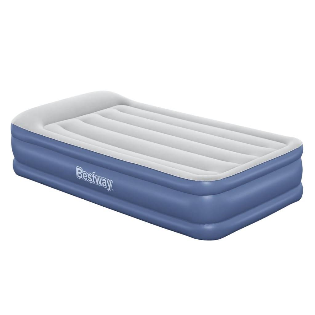 BESTWAY Opblaasbed - 67628 - 191 x 97 x 46 cm - Ingebouwde Elektrische Pomp-0