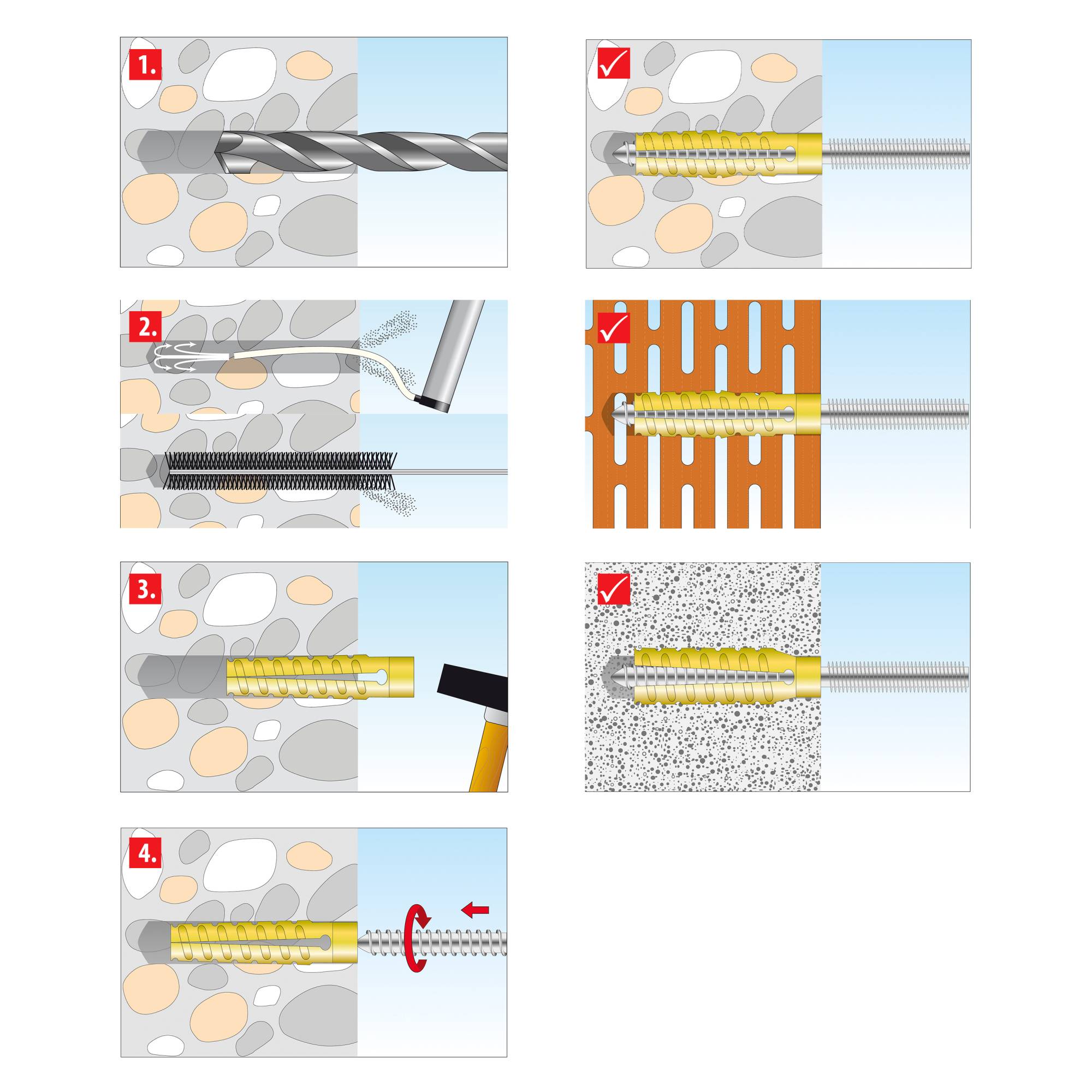 100 Stk. TOX-Dübel-Techn. Metall-Krallendübel T-3