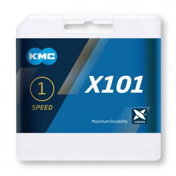 KMC Fietsketting X 101 - 1/2x1/8 - 8mm - 112 schakels - Zilver