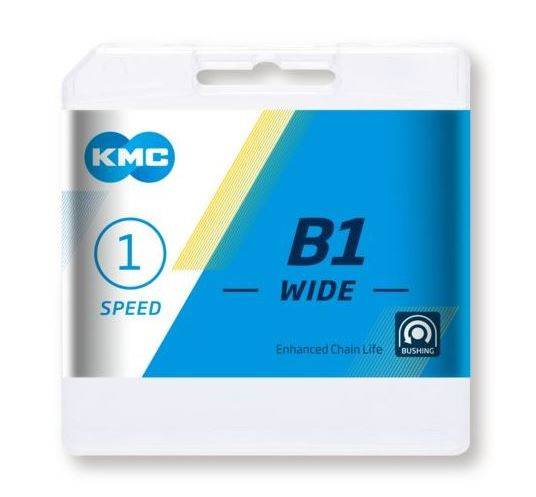 Ketting single speed KMC B1 Wide 112 schakels - zwart-1