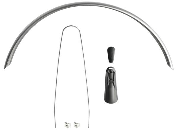 Achterspatbord Eurofender Snello 28" x 46 mm - smoke / titanium