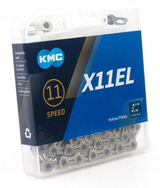 Ketting 11 speed KMC X11EL 1/2" x 11/128" - zilver-1