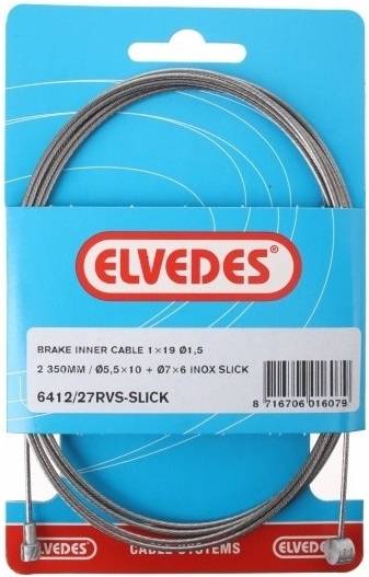 Rem binnenkabel Elvedes 2350mm RVS / Slick ø1,5mm V-nippel en T-nippel (op kaart)-0