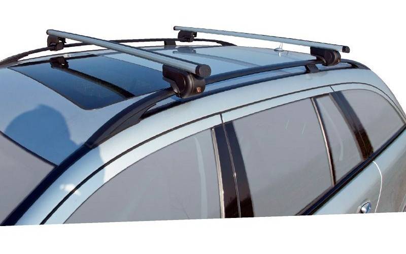 Twinny load Dakdragerset 124 cm aluminium zilver-1
