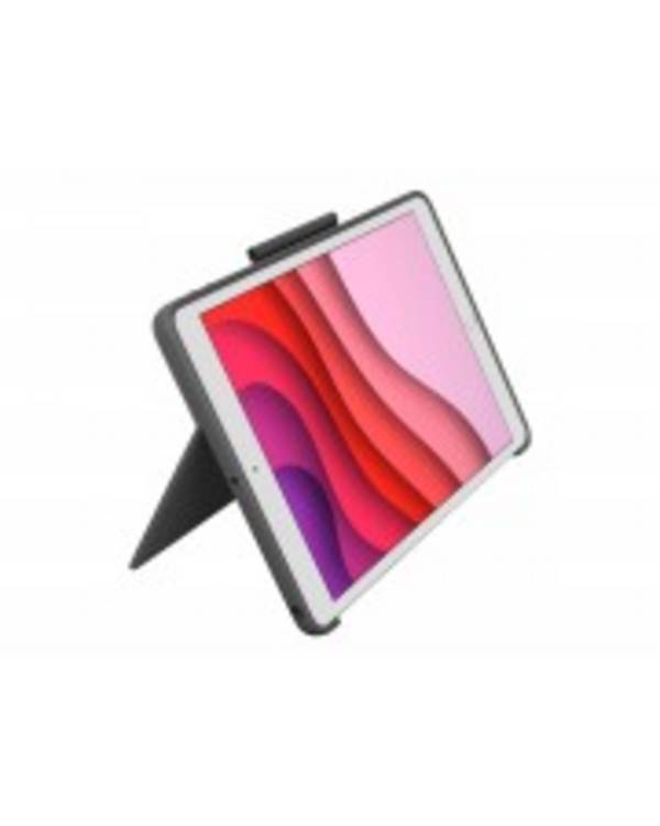 Logitech Combo Touch Toetsenbord/hoes Apple, Logitech iPad (10th Generation) Tablet-pc - Grijs - Krasbestendig, Stootbes