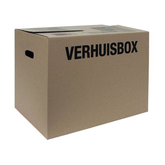Verhuisdoos iezzy 480x320x360mm bruin | Omdoos a 5 stuk-0