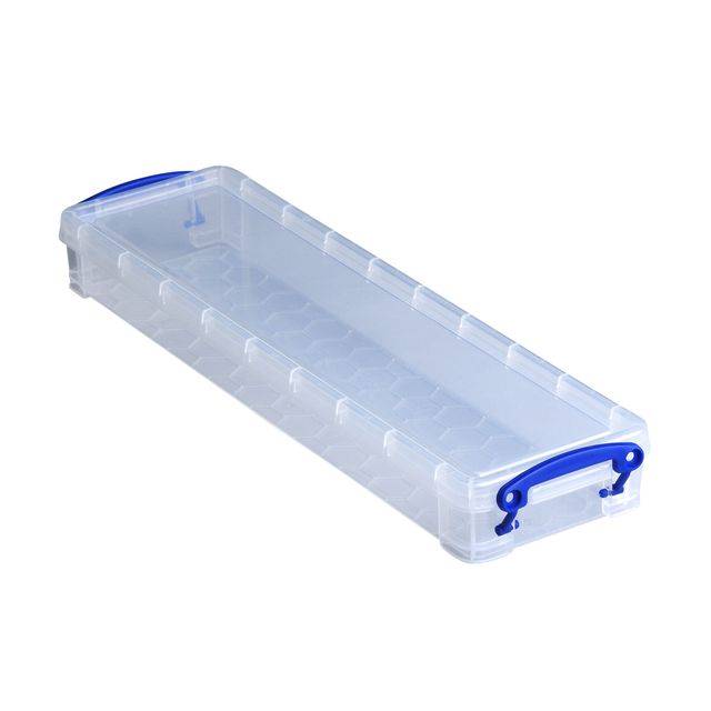 Opbergbox Really Useful 0.8 liter 355x100x40mm transparant wit-0