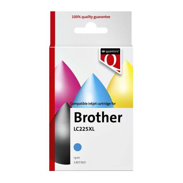 Inktcartridge quantore brother lc225xl blauw | 1 stuk-0