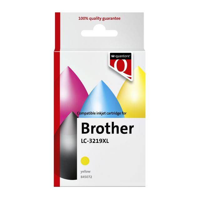 Inktcartridge Quantore alternatief tbv Brother LC-3219XL geel-0