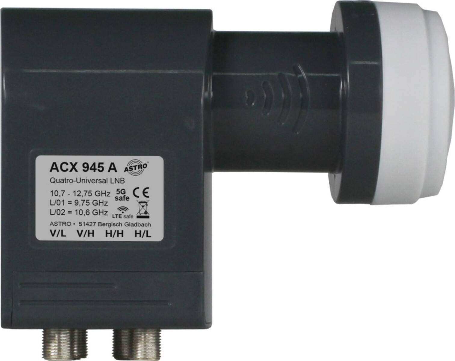 ASTRO Quatro-LNB ACX 945 A40mm LTE-safe passend zu AST+ASP-0