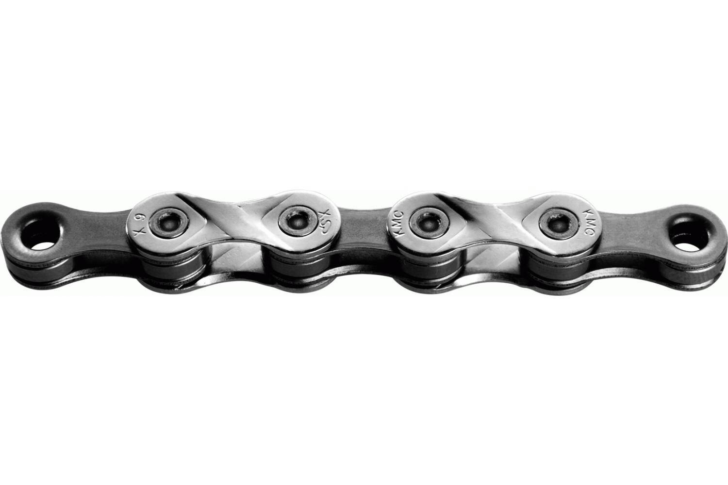 Ketting 9 speed KMC X9 122 schakels - zilver/grijs-1