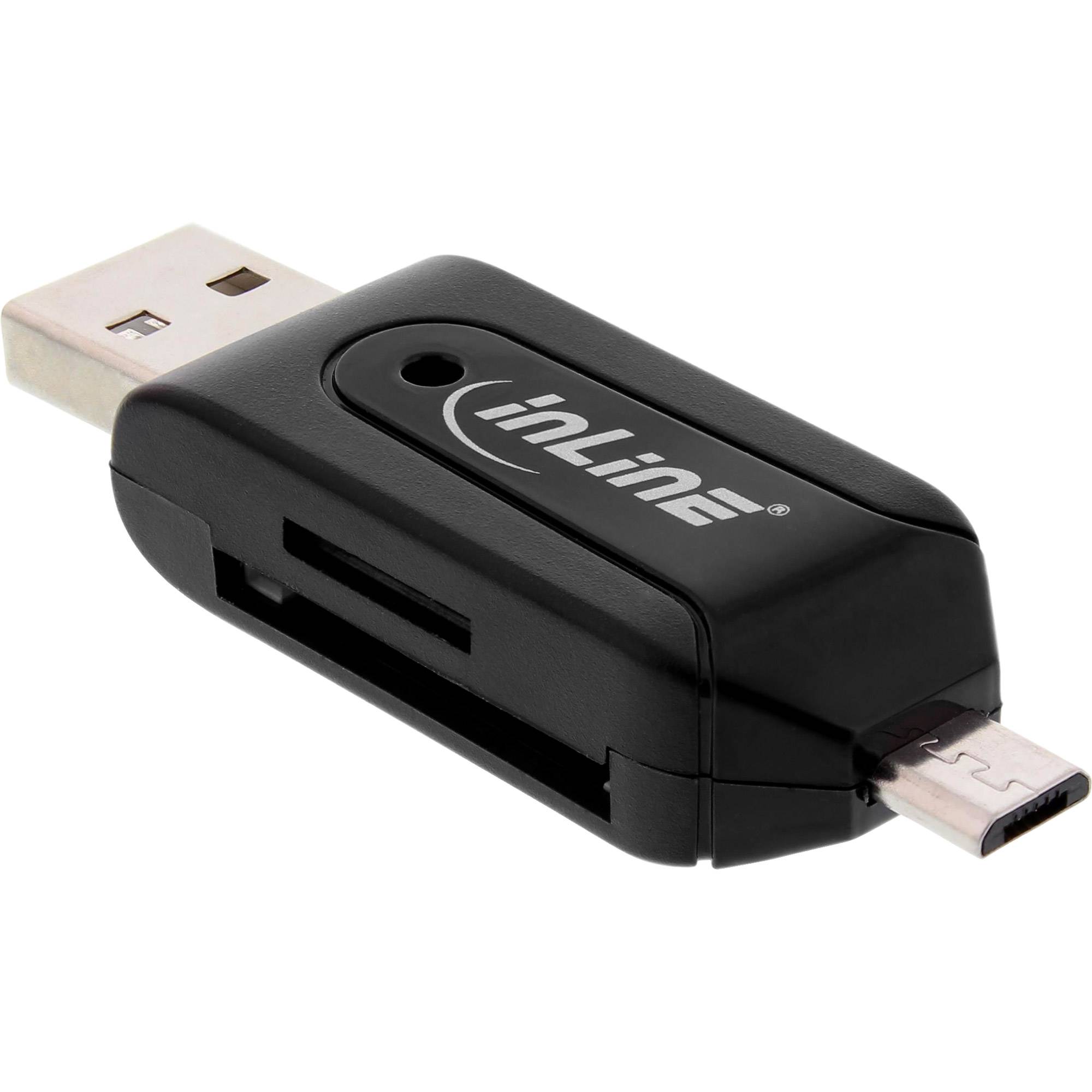 InLine Micro USB OTG / USB combi kaartlezer-0