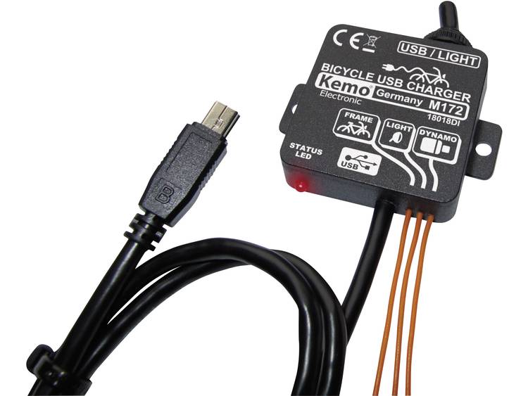 Kemo Fiets laadregelaar met status-LED M172 USB
