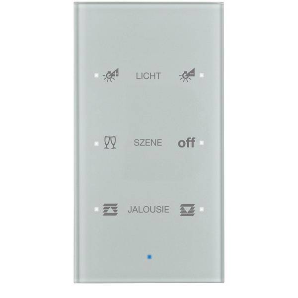 KNX glass sensor 3gang comf, intg bus coupling unit, KNX - TS sensor,-0