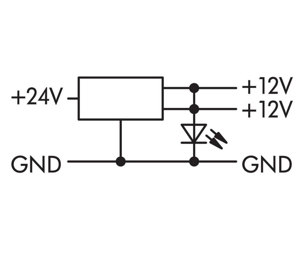 DC/DC-omzetter Ingangsspanning DC 24 V Uitgangsspanning DC 12 V grijs-1