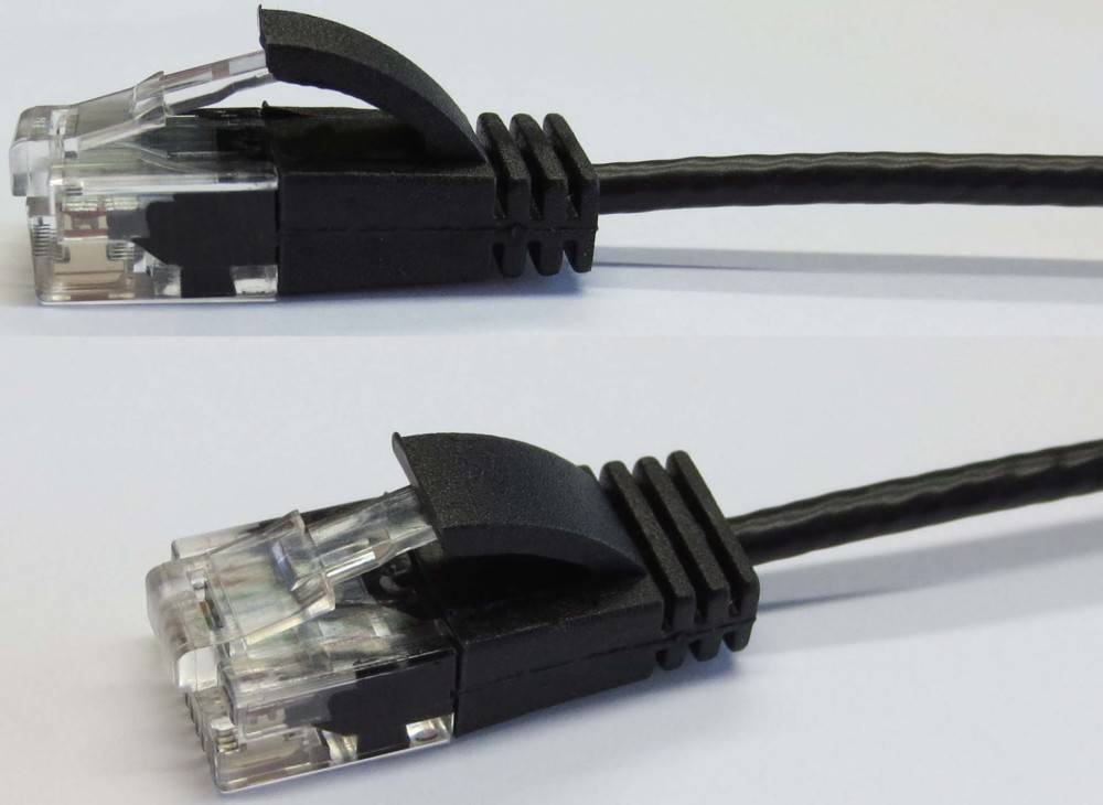 Wantec patchkabel UTP CAT6a d=2,8mm 0,50m blauw-1
