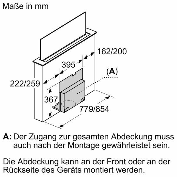 Bosch MDA Einbausatz Montageset DSZ1WW1M1-3