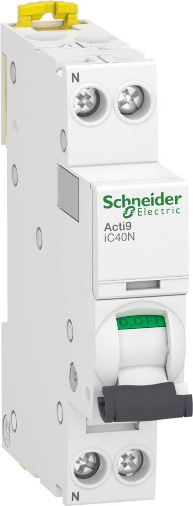 Installatieautomaat 1 polig + nul 6A B 6kA Acti9 iC40N-0