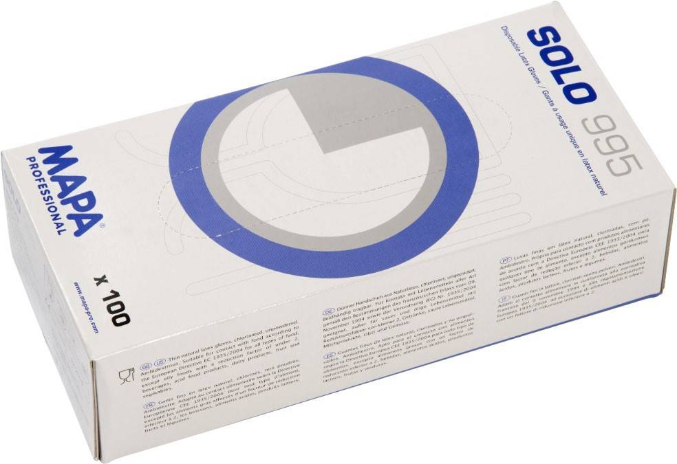 10 Stk. MAPA GmbH Einmalhandschuh Solo Plus 995 9-2