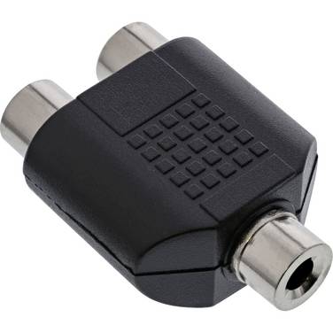 3,5mm Jack mono (v) - Tulp stereo (v) adapter
