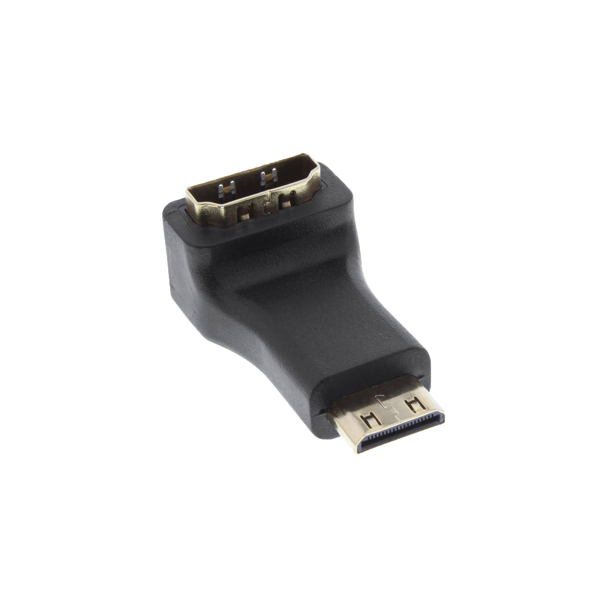 Mini HDMI - HDMI adapter - 90° haaks naar beneden - versie 1.4 (4K 30Hz)-0