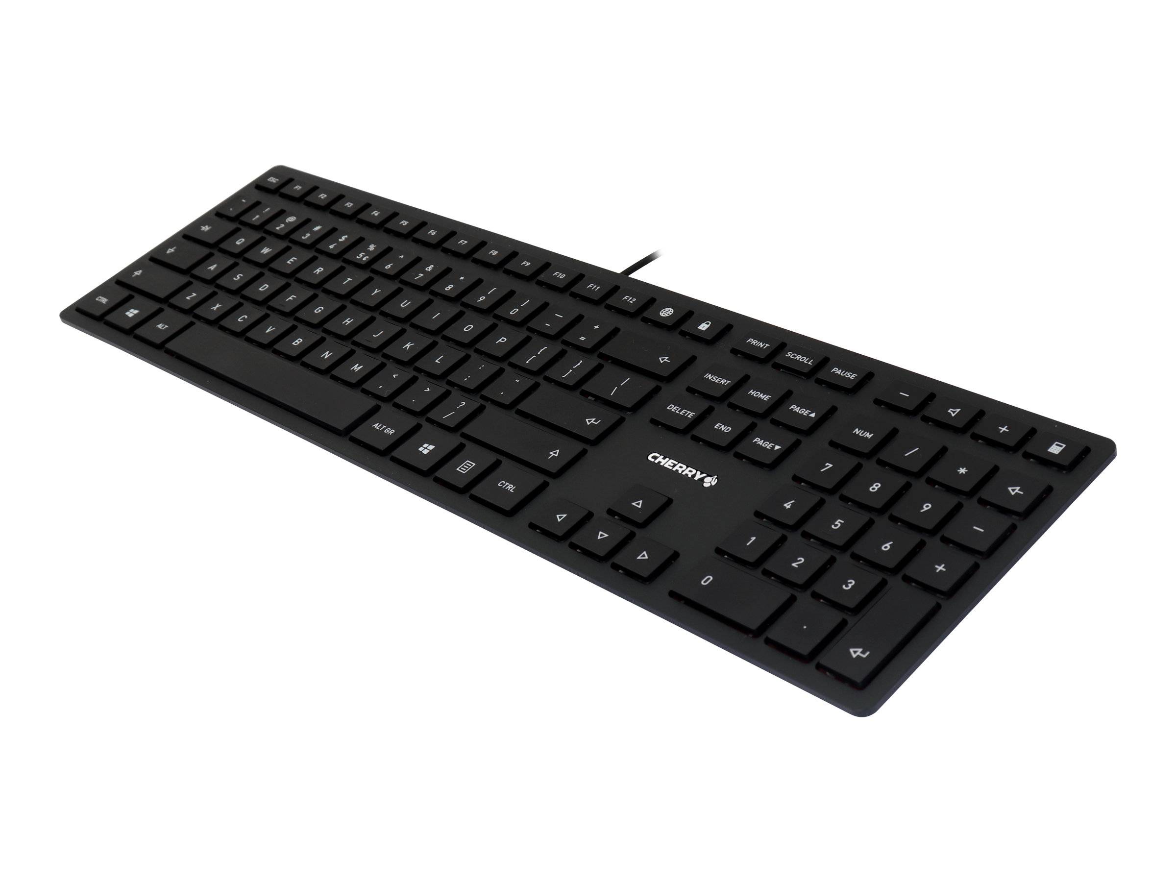 CHERRY KC 6000 Slim toetsenbord Universeel USB Amerikaans Engels Zwart-1