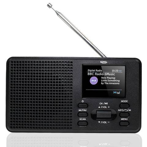 Xoro DAB 142, DAB+, FM, alarmfunctie, 2,4" TFT, Bluetooth-0