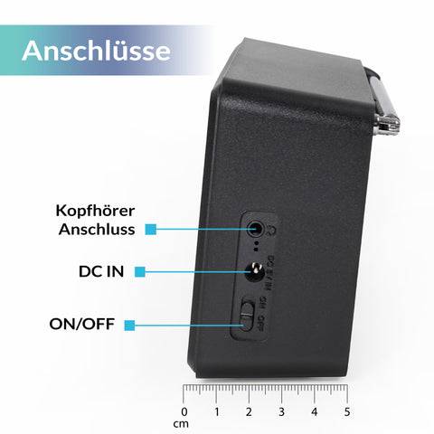 Xoro DAB 142, DAB+, FM, alarmfunctie, 2,4" TFT, Bluetooth-4