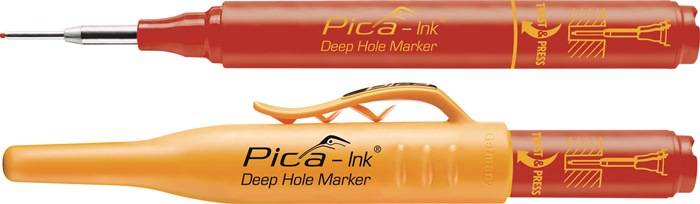 Pica 150/40 Markeerstift voor diepe gaten rood - 1 - stuk-0